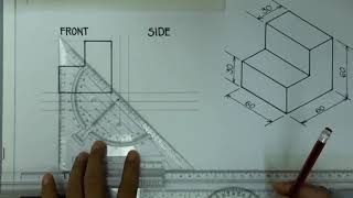 Exercise 11 Orthographic Drawing [upl. by Elsie795]