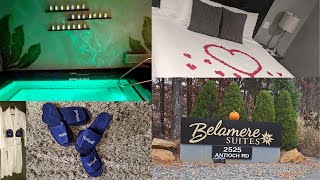 Romantic Getaway at Belamere Suites  Our Own Private Pool  Birthday Vlog VibingWithQS [upl. by Lener]