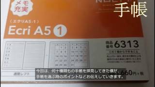 ノルティ（NOLTY）能率手帳2017ウィークリー エクリA51 キャメル 6313紹介 [upl. by Brownson118]