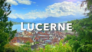 LUCERNE Switzerland  City Walking Tour Part 12 [upl. by Weisbrodt518]