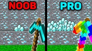 Minecraft NOOB vs PRO  LUCKY PICKAXE CRAFT Battle in Minecraft Animation [upl. by Sikorski]