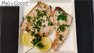 PESCE SPADA AL LIMONE E CAPPERI  Ricetta Facile e Veloce alla Piastra in Padella alla Griglia [upl. by Sivram]