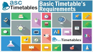 Basic Timetable Requirements Setting  ASC Timetables 2019  Automatic Timetable Generation Software [upl. by El]