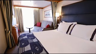 Disney MagicDisney Wonder  Deluxe Oceanview Stateroom with Verandah  Disney Cruise Line [upl. by Anisamot]