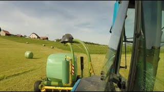 GoPro ¦ Enrubannage avec Valtra 6350 et enrubanneuse Elho [upl. by Itraa]