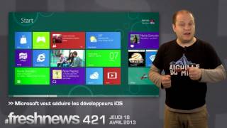 freshnews 421 Unboxing Google Glass Microsoft et les dev iOS LinkedIn 180413 [upl. by Noj]