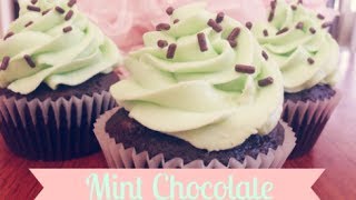 Mint Chocolate Cupcakes [upl. by Ardnak]