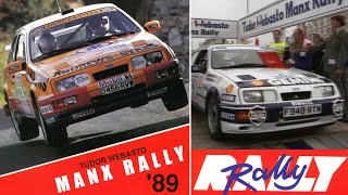 Colin McRae highlights  Ford Sierra Cosworth  Manx International Rally 1989 [upl. by Schnorr461]