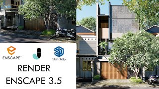 ENSCAPE EXTERIOR RENDERING TUTORIAL 15 [upl. by Antonino]