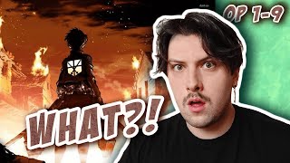 Music Producer Reacts to Attack on Titan Openings 19 FOR THE FIRST TIME [upl. by Liew]