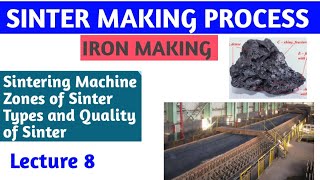 Sinter Making Process ironmaking metallurgy [upl. by Hollie]