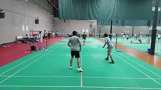 Arena Badminton club games Pomona California 10月18日24 3 Alan amp Oscar vs Hammond amp Gordon [upl. by Crabb342]