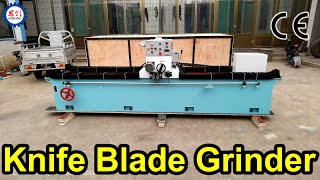 Knife Blade Grinder with Automatic CNC System Control [upl. by Noiram294]