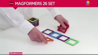 MAGFORMERS Klocki Magnetyczne 26 el [upl. by Bechler]