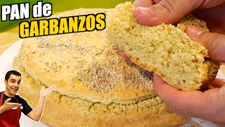 🍞😍 ¡Haz tu propio PAN de GARBANZOS en casa Receta fácil y deliciosa SIN HARINA de TRIGO [upl. by Einnol]