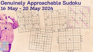 Genuinely Approachable Sudoku GAS  16May to 20May2024 [upl. by Seugram751]