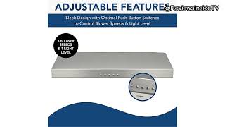 BroanNuTone BCSQ130SS Range Hood Review Does It Deliver on Performance amp Quiet Operation [upl. by Ayekin]