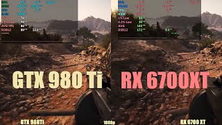 Nvidia GTX 980 Ti vs Radeon RX 6700 XT [upl. by Aidaas79]