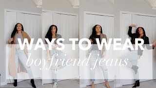 9 Ways to Wear Boyfriend Jeans [upl. by Dareg]