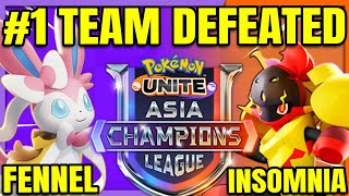 WORLD CHAMPION DEFEATED FENNEL vs INSOMNIA  ACL Japan  Pokemon Unite [upl. by Pirzada734]