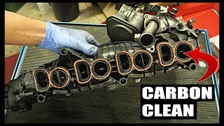 How to DIY Carbon Clean BMW N47  N57 Intake Manifold [upl. by Ynahirb892]