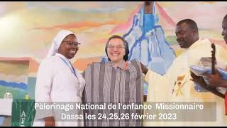 Pèlerinage national Enfance Missionnaire Grotte mariale de Dassa Bénin 2023 Troisième jour [upl. by Ellerey]