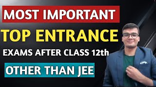 All Important Entrance Exams after Class 12th  Top Entrance other than JEE [upl. by Ahael61]