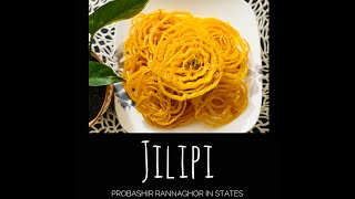 Jilipi recipe  Eid special  Instant home made jilipi  Probashir rannaghor in states [upl. by Schrader]