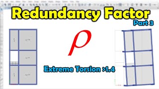 Extreme Torsional Irregularity For Redundancy Factor [upl. by Ierbua729]