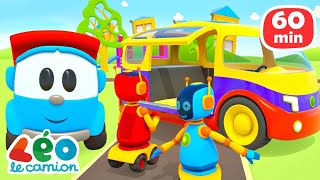 1 HEURE du dessin animé en français pour enfants  Léo le camion curieux [upl. by Akemej]