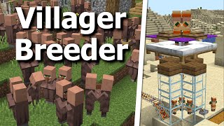 How to Breed Villagers in Minecraft 120  Auto Breeder Tutorial and More [upl. by Jasen]