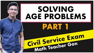 Solving Age Problems  Civil Service Exam [upl. by Lennard]