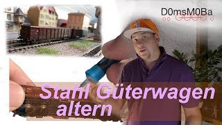 altern eines EANOS Modell Güterwagen [upl. by Atnahc625]