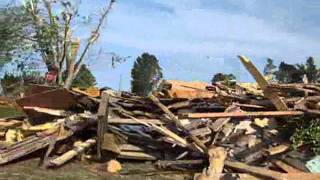 Cleveland TN Tornado Damage from April 27 2011  Bates Pike Randolph Samples [upl. by Eluk]