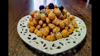 STRUFFOLI NAPOLETANI ricetta perfetta struffoli pignolata o cicerchiata con videoricetteinsieme [upl. by Carmencita122]