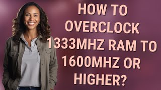 How to overclock 1333MHz RAM to 1600MHz or higher [upl. by Eimot]