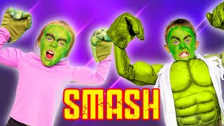 Kade and Kalia Smash Superhero Showdown on Kids Fun TV [upl. by Nosredna]