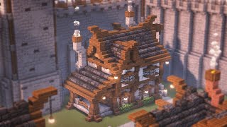 Minecraft  Como Construir Uma Casa de Ferreiro  Cidade Medieval [upl. by Yeliak]