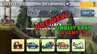 New Team Event Preview  Rollon Landing Hill Climb Racing 2 [upl. by Allemrac855]