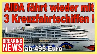 AIDA fährt ab 0508 wieder Kreuzfahrten ab Kiel Hamburg amp Warnemünde AIDAperla AIDAblu amp AIDAmar [upl. by Bryce]