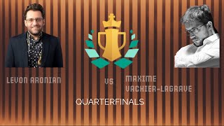 Julius Baer Quarterfinals  Levon Aronian vs Maxime Vachier Lagrave [upl. by Aekan]