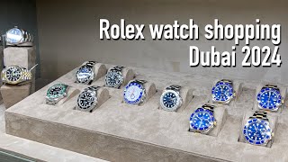 Rolex watch shopping grey market Dubai 2024 Submariner GMT Master Royal Oaks Omega amp Patek Nautilus [upl. by Isadore]