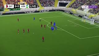 Qatar vs Ozbekiston  Efootball PES 21 Season Update Realistic Gameplay [upl. by Borszcz]