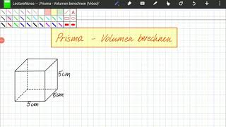 Volumen eines Prismas mit quadratischer Grundfläche [upl. by Atsirk]