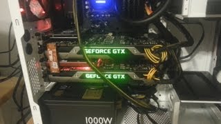 SLI 2x GTX 780 Unboxing Review and Setup EVGA Nvidia Geforce GTX 780 SC SLI Setup and Build [upl. by Kirsch]