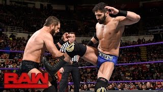 Austin Aries vs Ariya Daivari Raw March 13 2017 [upl. by Klarrisa]