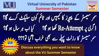 VU Summer Semester 2024  All about Summer Semester in VU  ResultExam Campus amp TimeTranscript [upl. by Anotal]