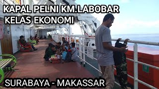 KAPAL PELNI KMLABOBAR KELAS EKONOMI [upl. by Ycal]