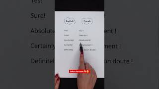 English VS French🇬🇧🇫🇷 French Beginners  French Class  French learning  français frenchclass [upl. by Tressa]