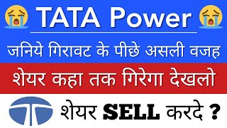 WHY TATA POWER SHARE IS FALLING TODAY • EXPLAIN BY STOCK MARKET INDIA [upl. by Nnairak]